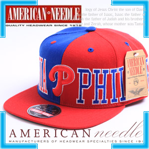 [American Needle] 아메리칸 니들 필라델피아 스냅백 Philadelphia Phillies Snapback Hat # RED/BLUE