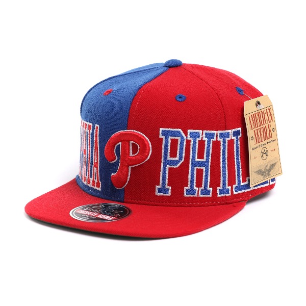 [American Needle] 아메리칸 니들 필라델피아 스냅백 Philadelphia Phillies Snapback Hat # RED/BLUE